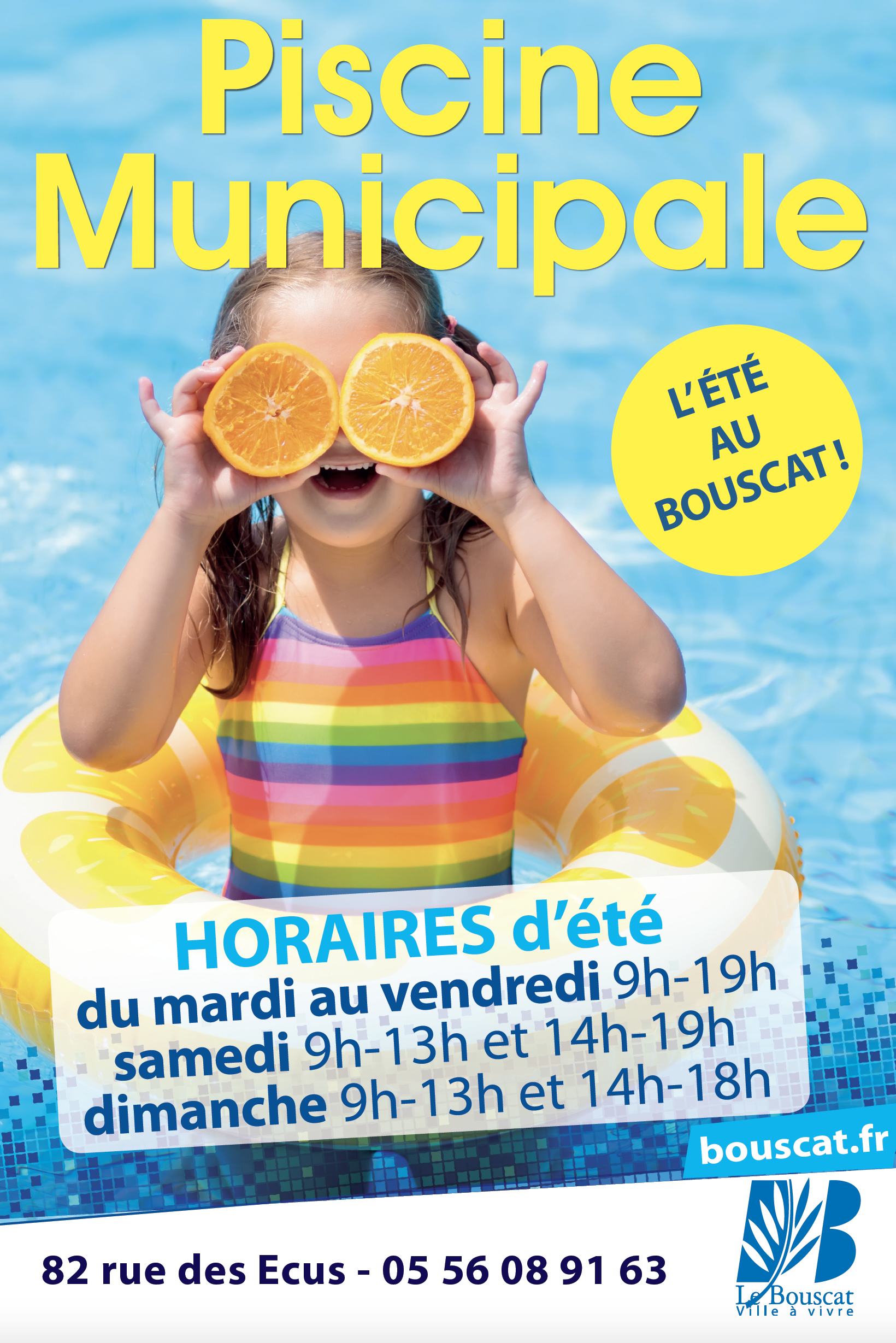 PISCINE MUNICIPALE - HORAIRES D'ÉTÉ